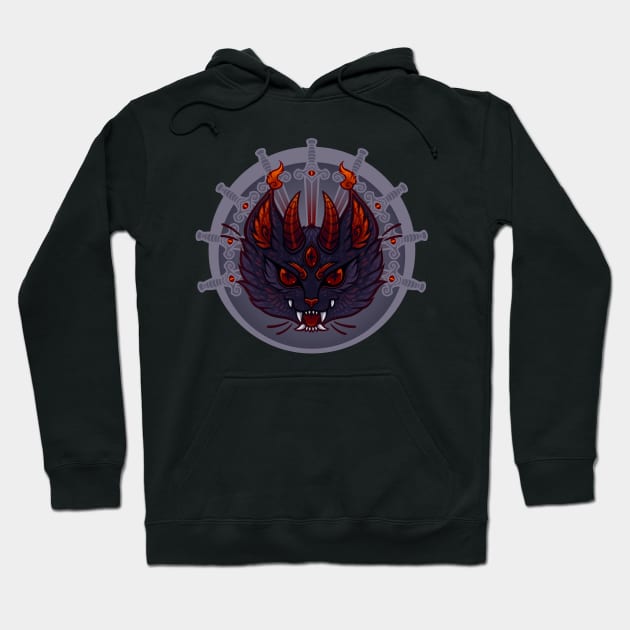 Demon Cat - Endless Lives Hoodie by DoomedDreamer